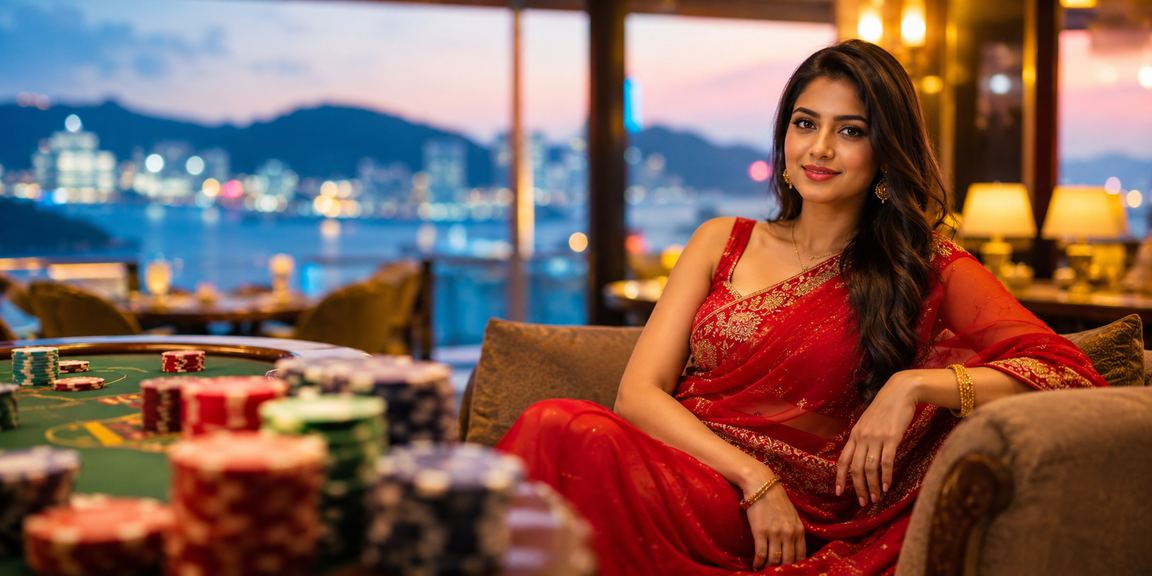 রাঙামাটিতে বিনোদন ও বেটিং উপভোগ করছেন শাড়ি পরা তরুণী